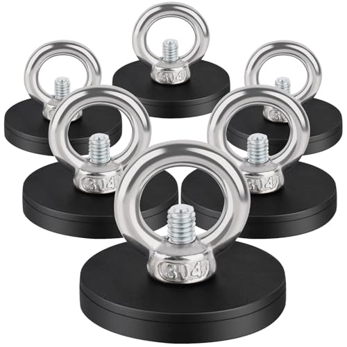 MIN CI 6 Stück Magnet Sehr Stark, Magnet mit Gewinde D43x6mm M4 Magneten Schraubbar Flach Magnete mit Loch Senkkopf Magnete zum Anschrauben Rund Ösenmagnet Topfmagnet Groß Magnet Hake MIN CI 6 Stück Magnet Sehr Stark, Magnet mit Gewinde D43x6mm M4 Magneten Schraubbar Flach Magnete mit Loch Senkkopf Magnete zum Anschrauben Rund Ösenmagnet Topfmagnet Groß Magnet Hake von MIN CI
