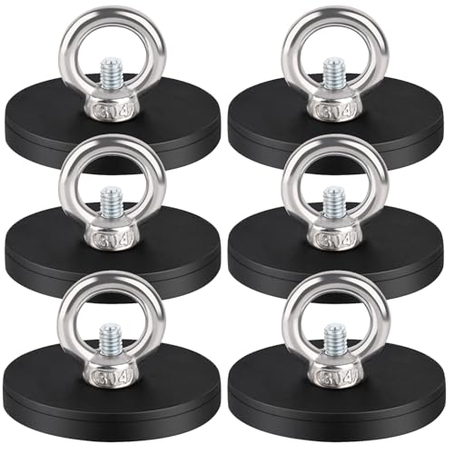 MIN CI 6 Stück Magnet Sehr Stark, Magnet mit Gewinde D66x8mm M4 Magneten Schraubbar Flach Magnete mit Loch Senkkopf Magnete zum Anschrauben Rund Ösenmagnet Topfmagnet Groß Magnet Hake MIN CI 6 Stück Magnet Sehr Stark, Magnet mit Gewinde D66x8mm M4 Magneten Schraubbar Flach Magnete mit Loch Senkkopf Magnete zum Anschrauben Rund Ösenmagnet Topfmagnet Groß Magnet Hake von MIN CI