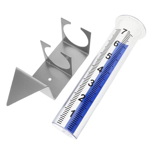 MINAOLULUS 1 Satz Regenmesser rain and Snow Gauge Niederschlagsmessgerät Niederschlagsmesser tragbare Regenmessung Regenwassermessfläschchen Plastik Transparent von MINAOLULUS