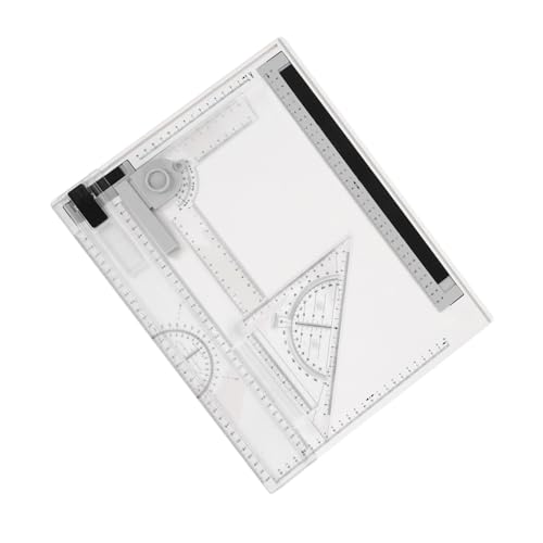 MINAOLULUS 1 Satz Zeichenbrett Allgemeine Symbole zum Ausführen der Vorlage Scratch-Malerei-Kunstwerkzeug Architekturtechnik Kit Architekten Kit Webbrett Plastik Transparent von MINAOLULUS