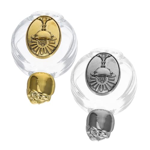 MINAOLULUS 2stücke Elegante Glas Weihwasserflasche Mit Eingeprägtem Design Tragbare Und Nachfüllbare Heilige Wasserflasche Für Religiöse Zeremonien Taufen Einzigartiges von MINAOLULUS