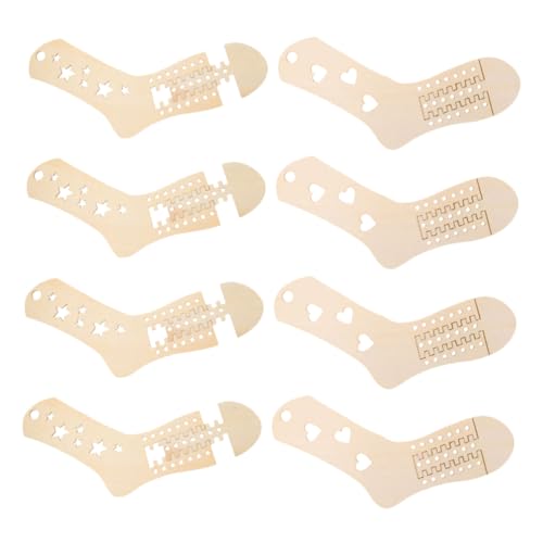 MINAOLULUS 4paare Sockenspanner Aus Holz Strumpfstrickformen Zum Stricken Sockenspannformen Zum Häkeln Modelle Für Gewebte Socken Sockenform Zum Selbermachen von MINAOLULUS