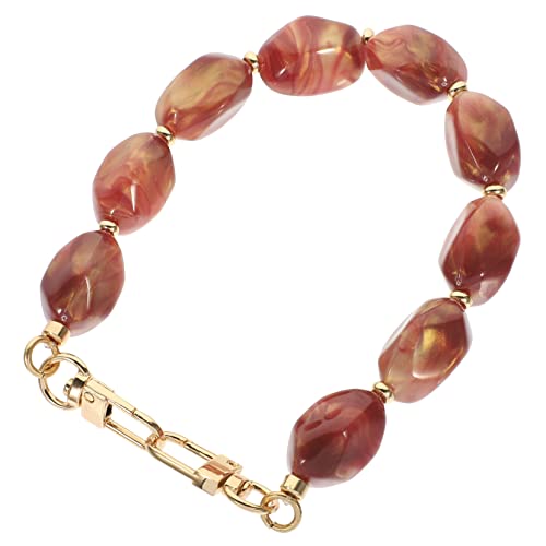 MINAOLULUS Beaded Bag Chain Strap Für Handtaschen Abnehmbarer Vintage Riemen Mit Perlen Für Stilvolle Umhängetaschen Installieren Langlebig Und Dekorativ Für Handtaschen Und von MINAOLULUS