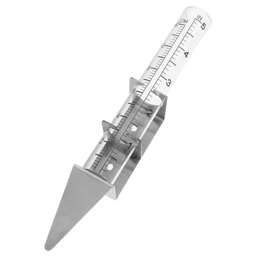 MINAOLULUS Halterung für Regenmesser Hof Regenmesser Messrohr Regenmesser Regenmessgerät Regenmesser für draußen Regenmesser mit Metallhalterung Rostfreier Stahl von MINAOLULUS