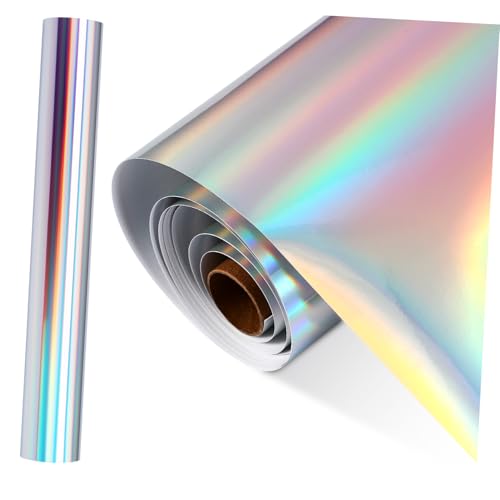 MINAOLULUS Holografisches Permanentvinyl Selbstklebendes Vinylfolie Für Fensterdekor Autoaufkleber Wohn-diy-projekte von MINAOLULUS