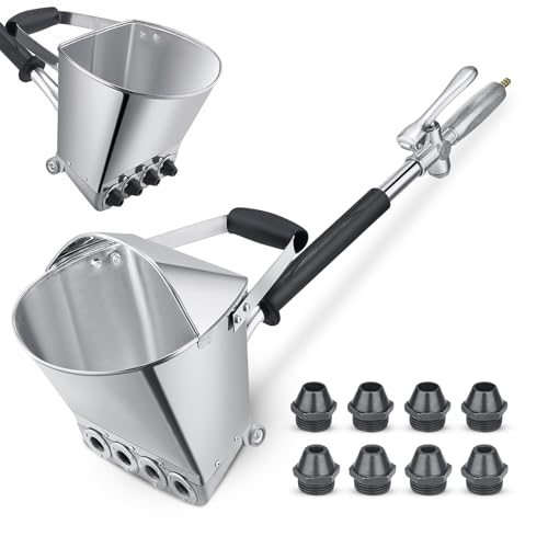 MINENICE Zementmörtel Putzpistole, 4 Jet Hopper Trichterpistole Spritzpistole Verputzmaschine Verputzpistole Spritzgerät Wandmalerei Tool mit 8 zusätzlichen Metalldüsen für Wände Decken DIY MINENICE Zementmörtel Putzpistole, 4 Jet Hopper Trichterpistole Spritzpistole Verputzmaschine Verputzpistole Spritzgerät Wandmalerei Tool mit 8 zusätzlichen Metalldüsen für Wände Decken DIY von MINENICE