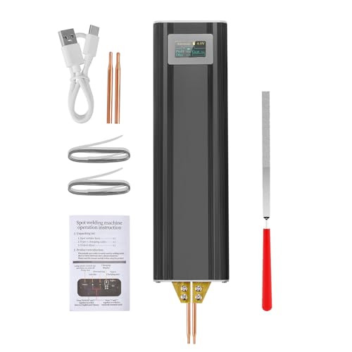 MINENICE Akku Punktschweißgerät, 80 Gänge Mini Punktschweißgerät Handheld Punktschweißgerät mit 5000mAh Akku für Nickelbleche 0,1-0,2 mm, Eisen, Edelstahlblechen, Auto und Manuellen Modus MINENICE Akku Punktschweißgerät, 80 Gänge Mini Punktschweißgerät Handheld Punktschweißgerät mit 5000mAh Akku für Nickelbleche 0,1-0,2 mm, Eisen, Edelstahlblechen, Auto und Manuellen Modus von MINENICE
