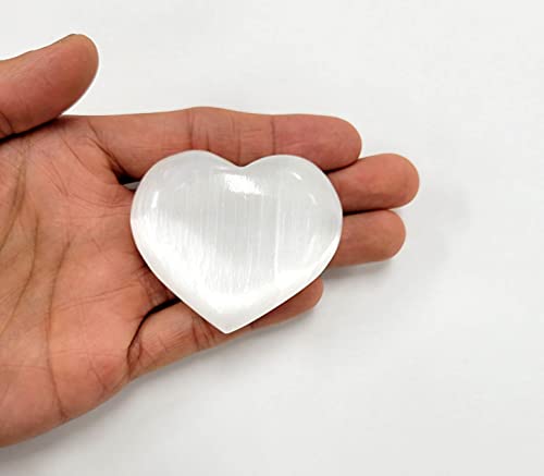 Natürlicher Selenit Herz Kristall Handschmeichler Stein - Heilstein - Großer Kristall Selenit Spirituelle Heilung Massage Palmstone Natürlicher Selenit Herz Kristall Handschmeichler Stein - Heilstein - Großer Kristall Selenit Spirituelle Heilung Massage Palmstone von MINERALUNIVERSE