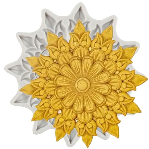 MINFEIDMS Barock Silikonformen Rand Schokolade Scroll Fondant Formen Relief Blume Spitze Form Filigrane Formen für Zucker Kuchen Dekorieren Cupcake Topper Schokolade Gummipaste Süßigkeiten Polymer von MINFEIDMS