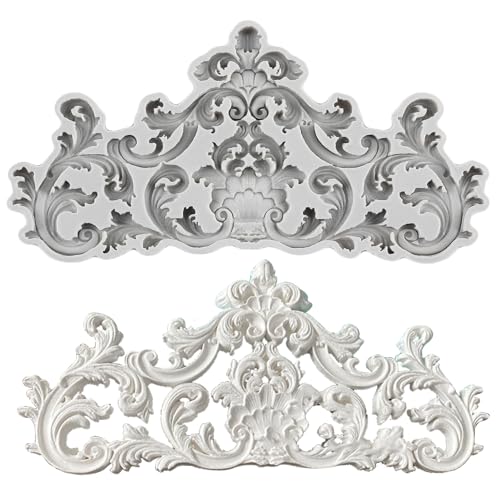 MINFEIDMS Barockstil Silikonformen Curlicues Scroll Spitze Bordüre Fondant Formen Vintage Relief Blumenform Filigrane 3D Tonform für Zucker Kuchen Dekorieren Cupcake Topper Schokolade Gummipaste MINFEIDMS Barockstil Silikonformen Curlicues Scroll Spitze Bordüre Fondant Formen Vintage Relief Blumenform Filigrane 3D Tonform für Zucker Kuchen Dekorieren Cupcake Topper Schokolade Gummipaste von MINFEIDMS