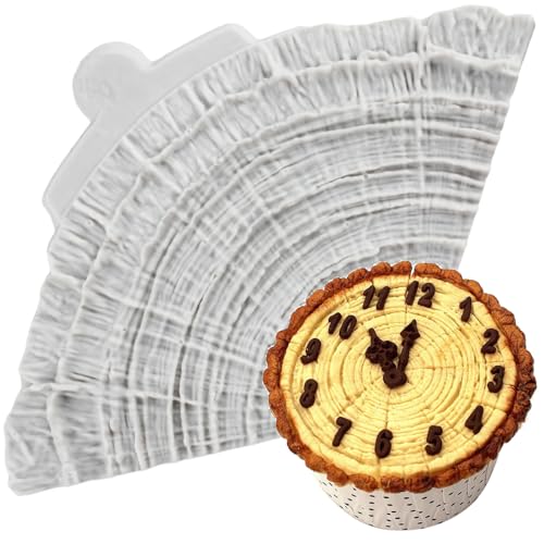 MINFEIDMS Baumstumpf Kuchen Dekoration Fondant Formen Holz Rinde Silikonform für Zucker Kuchen Dekorieren Cupcake Topper Gummipaste Polymer Clay von MINFEIDMS