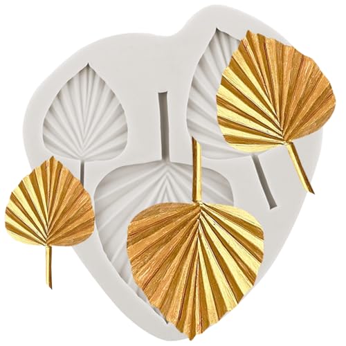 MINFEIDMS Blatt-Silikonformen Fächer-Palmblatt-Fondant-Tonformen 3D-Palmblatt-Pralinen-Bonbon-Formen Zum Dekorieren Von Kuchen Cupcake-Topper Blütenpaste Polymer-Ton MINFEIDMS Blatt-Silikonformen Fächer-Palmblatt-Fondant-Tonformen 3D-Palmblatt-Pralinen-Bonbon-Formen Zum Dekorieren Von Kuchen Cupcake-Topper Blütenpaste Polymer-Ton von MINFEIDMS