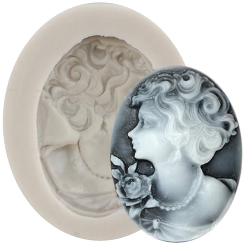 MINFEIDMS Cameo Bilderrahmen Silikonform Lady Avatar Schokolade Fondant Formen für Zucker Kuchen Dekorieren Cupcake Topper Gummi Paste Candy Polymer Clay MINFEIDMS Cameo Bilderrahmen Silikonform Lady Avatar Schokolade Fondant Formen für Zucker Kuchen Dekorieren Cupcake Topper Gummi Paste Candy Polymer Clay von MINFEIDMS