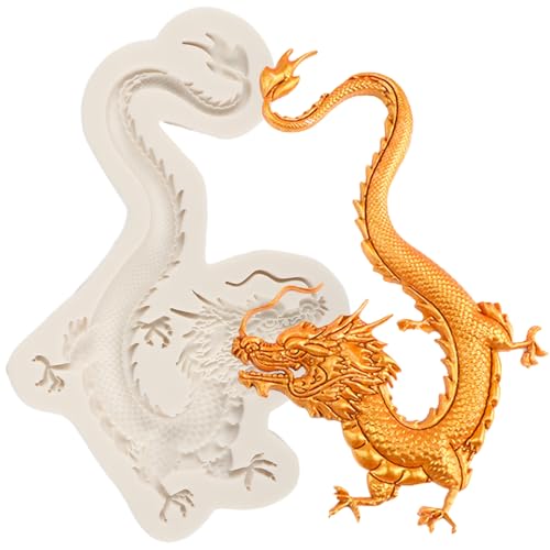 MINFEIDMS Drachen Fondant Form Chinesische Tierkreiszeichen Drachen Silikon Formen Für Kuchen Dekoration Cupcake Topper Schokolade Süßigkeiten Polymer Clay Gum Paste MINFEIDMS Drachen Fondant Form Chinesische Tierkreiszeichen Drachen Silikon Formen Für Kuchen Dekoration Cupcake Topper Schokolade Süßigkeiten Polymer Clay Gum Paste von MINFEIDMS
