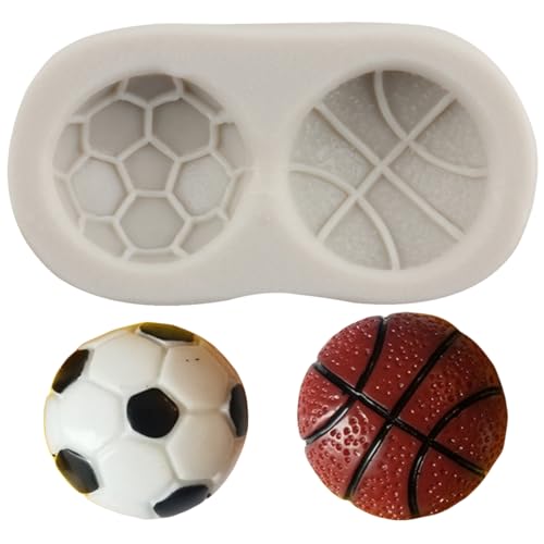 MINFEIDMS Fußball Silikonform Basketball Fondant Form Ball Kuchen Fondant Formen für Zucker Kuchen Dekorieren Cupcake Topper Schokolade Gummipaste Candy Polymer Clay MINFEIDMS Fußball Silikonform Basketball Fondant Form Ball Kuchen Fondant Formen für Zucker Kuchen Dekorieren Cupcake Topper Schokolade Gummipaste Candy Polymer Clay von MINFEIDMS