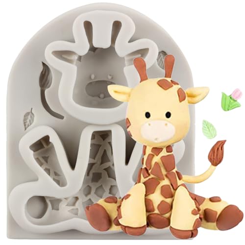 MINFEIDMS Giraffen-Fondant-Silikonformen Zum Dekorieren Von Kuchen Cupcake-Toppern Schokolade Blütenpaste Süßigkeiten Polymer-Ton MINFEIDMS Giraffen-Fondant-Silikonformen Zum Dekorieren Von Kuchen Cupcake-Toppern Schokolade Blütenpaste Süßigkeiten Polymer-Ton von MINFEIDMS