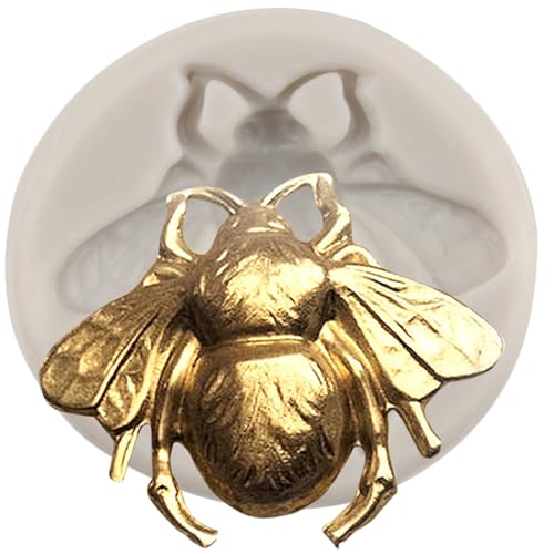 MINFEIDMS Hummel Silikonform Biene Fondant Form Bienen Schokoladenform für Zucker Kuchen Dekorieren Cupcake Topper Gummipaste Süßigkeiten Polymer Clay von MINFEIDMS