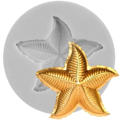 MINFEIDMS Seestern Fondant Silikonformen für Zucker, Kuchen, Dekoration, Cupcake-Topper, Schokolade, Gummipaste, Süßigkeiten, Polymer-Ton-Form MINFEIDMS Seestern Fondant Silikonformen für Zucker, Kuchen, Dekoration, Cupcake-Topper, Schokolade, Gummipaste, Süßigkeiten, Polymer-Ton-Form von MINFEIDMS