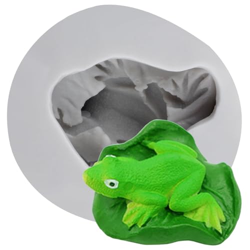 MINFEIDMS Silikon-Fondantformen In Froschform Zum Dekorieren Von Kuchen Cupcake-Toppern Schokolade Blütenpaste Süßigkeiten Polymer-Ton von MINFEIDMS
