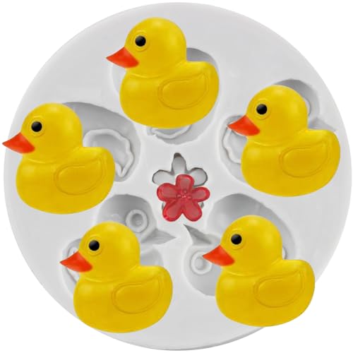 MINFEIDMS Silikonformen Ente Fondant Form für Kuchen Dekorieren Cupcake Topper Süßigkeiten Schokolade Gummipaste Polymer Clay von MINFEIDMS
