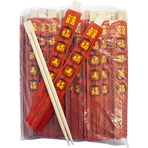 MINGCHENCN - Bambus Essstäbchen, Rot (21cm), (1 X 50 PCS) von MINGCHENCN