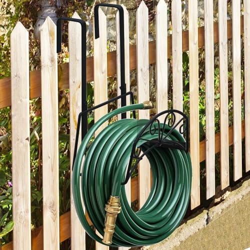 MINGFANITY Gartenschlauchhalter für den Außenbereich, zum Aufhängen über Tür und Zaun, hält bis zu 45 m, Schwarz MINGFANITY Gartenschlauchhalter für den Außenbereich, zum Aufhängen über Tür und Zaun, hält bis zu 45 m, Schwarz von MINGFANITY