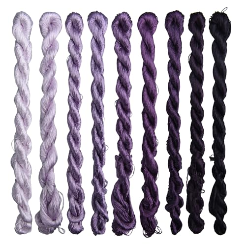 MINGGUXIUYI Natürliches 100% Seidengarn, handgefertigtes Stickgarn, Seidenstickgarn (74) von MINGGUXIUYI