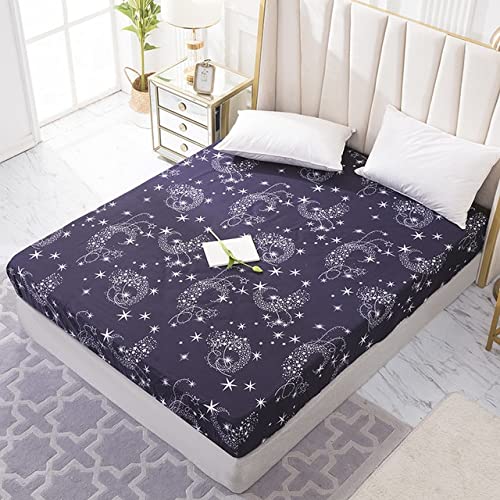 Polyester Bett Spannbettlaken Matratzenbezug Drucken Bettwäsche Bettwäsche Vier Ecken mit elastischem Band Bettlaken von MINGKI