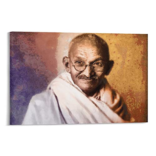 19. Jahrhundert Indische Schriftsteller Mahatma Gandhi Poster Malerei auf Leinwand Wandkunst Poster Scroll Bild Druck Wände Dekor Home Poster 30 x 45 cm von MINGMAO