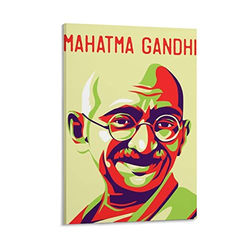 Hindu-Pazifisten Mahatma Gandhi Poster Wandkunst Poster Drucke Heimdekoration Bild Leinwand Malerei Poster 20 x 30 cm von MINGMAO