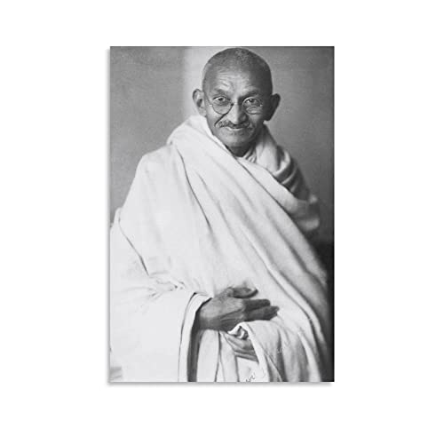 Indische Bürgerrechte Aktivisten Mahatma Gandhi Poster Kunst Poster Leinwand Gemälde Dekor Wanddruck Foto Zuhause Moderne dekorative Poster 50 x 75 cm von MINGMAO