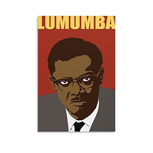 Mouvement National Congolais Politiker Patrice Lumumba Poster Kunstwerke Bild Poster Wandkunst Gemälde Leinwand Dekor Heimposter 40 x 60 cm von MINGMAO