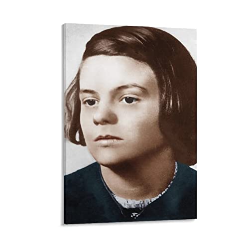 Poster für weibliche Anti-Faszisten, Sophie Scholl, Wandkunst, Malerei, Poster, Leinwanddruck, Poster, Kunstwerke, Raumdekoration, 20 x 30 cm von MINGMAO