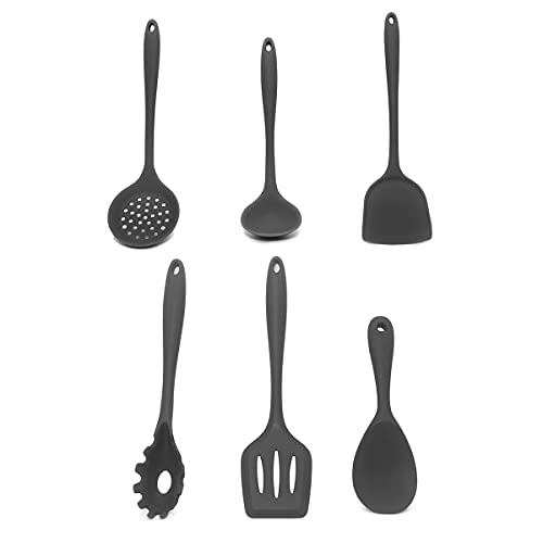 Küche-Kochgeschirr-Set, 6-teilig Antihaft-Silikon-Kochgeschirr-Spachtel-Set, Silikon-Küchenhelfer-Utensilien-Set für Antihaft-Kochgeschirr Küche-Kochgeschirr-Set, 6-teilig Antihaft-Silikon-Kochgeschirr-Spachtel-Set, Silikon-Küchenhelfer-Utensilien-Set für Antihaft-Kochgeschirr von MINGPINHUIUS