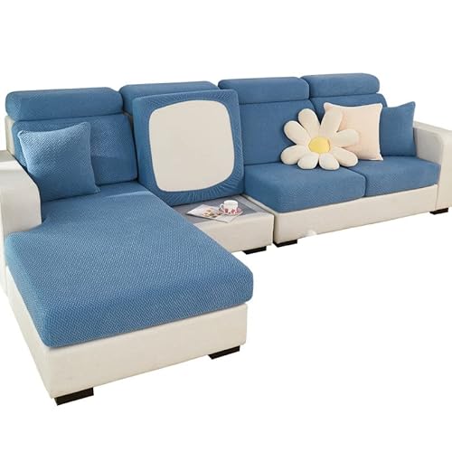 MINGPINHUIUS Sofa Sitzkissenbezug Stretch Sofabezug, Universal Elastisch Sofa Seat Cover, rutschfest Sofa Überzug Schonbezug für Sofakissen L-Förmig Chaiselongue Möbelschutz von MINGPINHUIUS