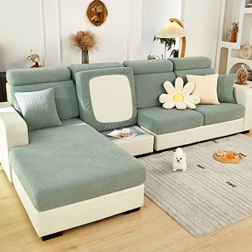 MINGPINHUIUS Sofa Sitzkissenbezug Stretch Sofabezug, Universal Elastisch Sofa Seat Cover, rutschfest Sofa Überzug Schonbezug für Sofakissen L-Förmig Chaiselongue Möbelschutz von MINGPINHUIUS