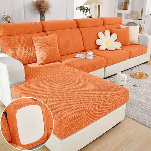 MINGPINHUIUS Sofa Sitzkissenbezug Stretch Sofabezug, Universal Elastisch Sofa Seat Cover, rutschfest Sofa Überzug Schonbezug für Sofakissen L-Förmig Chaiselongue Möbelschutz von MINGPINHUIUS