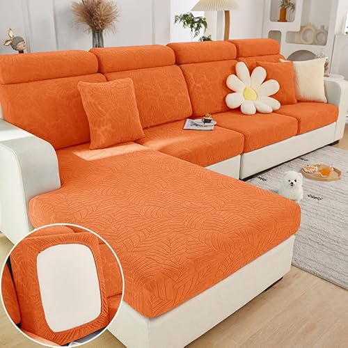 MINGPINHUIUS Sofa Sitzkissenbezug Stretch Sofabezug, Universal Elastisch Sofa Seat Cover, rutschfest Sofa Überzug Schonbezug für Sofakissen L-Förmig Chaiselongue Möbelschutz von MINGPINHUIUS