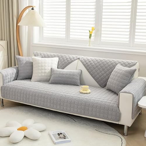 MINGPINHUIUS Sofabezug 1/2/3/4 Sitzer Sofa Überzug für L Form Sofa Couch Sessel Ecksofas,Weicher Samt Sofabezug L Form rutschfest Sofa Überwurf von MINGPINHUIUS