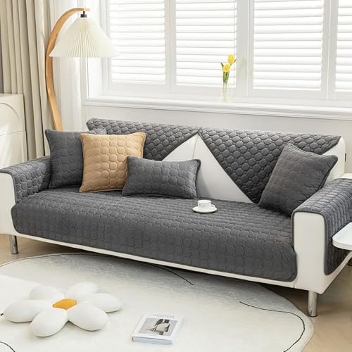 MINGPINHUIUS Sofabezug 1/2/3/4 Sitzer Sofa Überzug für L Form Sofa Couch Sessel Ecksofas,Weicher Samt Sofabezug L Form rutschfest Sofa Überwurf von MINGPINHUIUS