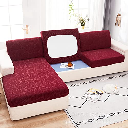 MINGPINHUIUS Sofa Sitzkissenbezug Stretch Sofabezug, Universal Elastisch Sofa Seat Cover, rutschfest Sofa Überzug Schonbezug für Sofakissen L-Förmig Chaiselongue Möbelschutz von MINGPINHUIUS