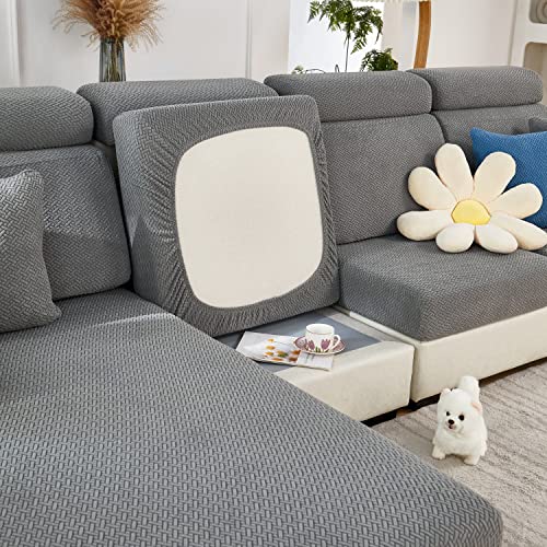 MINGPINHUIUS Sofa Sitzkissenbezug Stretch Sofabezug, Universal Elastisch Sofa Seat Cover, rutschfest Sofa Überzug Schonbezug für Sofakissen L-Förmig Chaiselongue Möbelschutz von MINGPINHUIUS