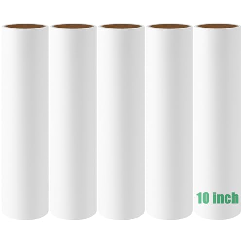 25,4 cm große Mega-Fusselroller-Nachfüllpackungen, extra große klebrige Roller-Nachfüllpackungen, kompatibel mit Evercare Layers Leo MegaClean Smart Design Boden-Fusselrollen, 60 Blatt/Rolle, Packung von MINGRACE