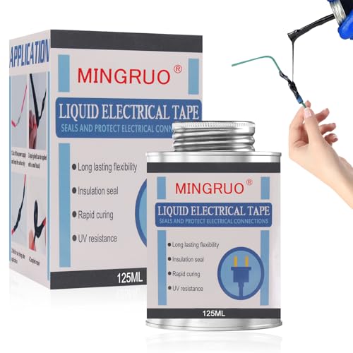 MINGRUO Flüssiges Isolierband, Insulating Glue, Flüssiger Isoliergummimantel, Liquid Insulating Rubber, Flüssiggummi Flüssigkunststoff Isolierband Für den Innen und Außenbereich von MINGRUO