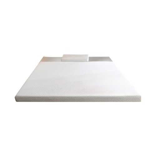 MINGYIHUI 7.5cm Topper aus Gel Memory Foam Matratzentopper,Weiß Matratze Rollmatratzer,Bezug abnehmbar & waschbar, Mittelfest Matratze,Einschließlich 1 Kissen Enthalten(Size:180x200cm) von MINGYIHUI