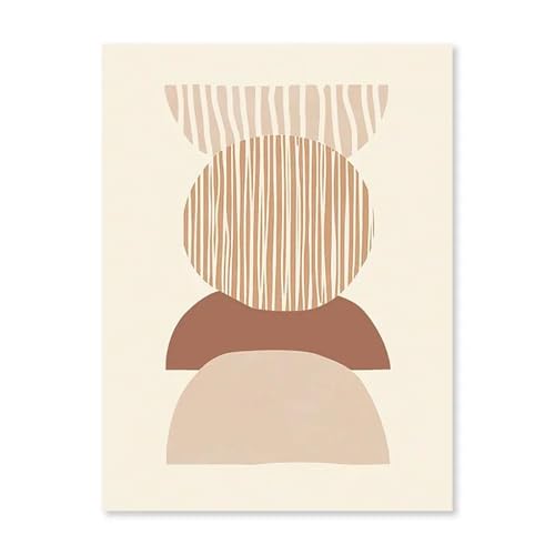 MINGYTN Wandkunst Leinwanddrucke Abstrakte Wüste Kaktus Landschaft Poster Kein Rahmen Geometrische Linie Wand Kunst Leinwand Malerei Nordic Zimmer Dekoration Bild(C,30x40cm) von MINGYTN
