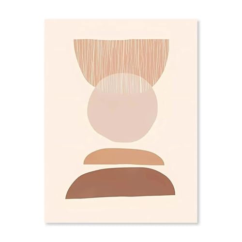 MINGYTN Wandkunst Leinwanddrucke Abstrakte Wüste Kaktus Landschaft Poster Kein Rahmen Geometrische Linie Wand Kunst Leinwand Malerei Nordic Zimmer Dekoration Bild(EIN,20x30cm) von MINGYTN