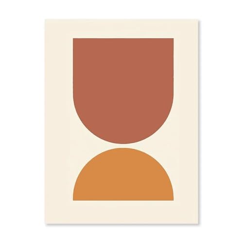 MINGYTN Wandkunst Leinwanddrucke Abstrakte Wüste Kaktus Landschaft Poster Kein Rahmen Geometrische Linie Wand Kunst Leinwand Malerei Nordic Zimmer Dekoration Bild(F,40x60cm) von MINGYTN