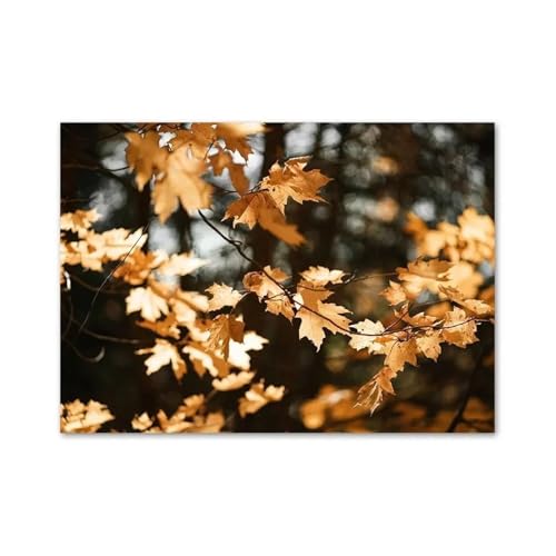 MINGYTN Wandkunst Leinwanddrucke Berg Brücke Wald Baum Gras Pferd Poster Drucken Moderne Wand Kunst Leinwand Malerei Für Wohnzimmer Wohnkultur(I,50x70cm) von MINGYTN