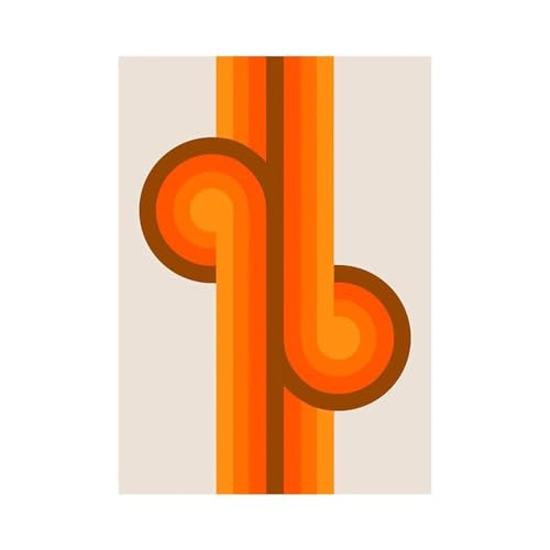 MINGYTN Wandkunst Leinwanddrucke Boho Retro Abstrakte Streifen Sonnenuntergang Regenbogen Blume Poster Drucke Moderne Wand Kunst Leinwand Malerei Für Wohnzimmer Wohnkultur(B,40x50cm) von MINGYTN